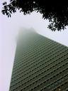 Pyramid lost in the fog.